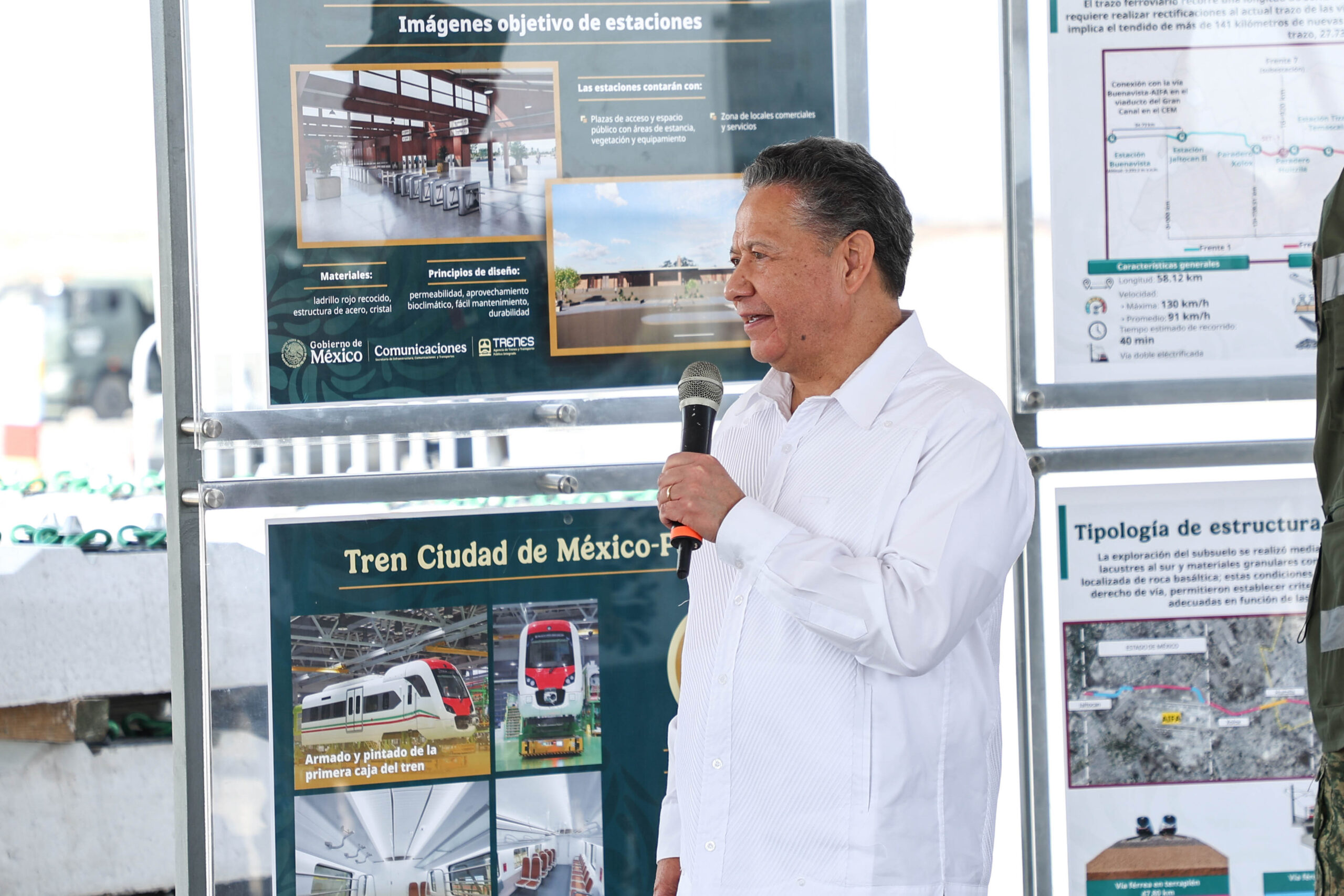 Sheinbaum y Menchaca verifican avances del tren CDMX-Pachuca