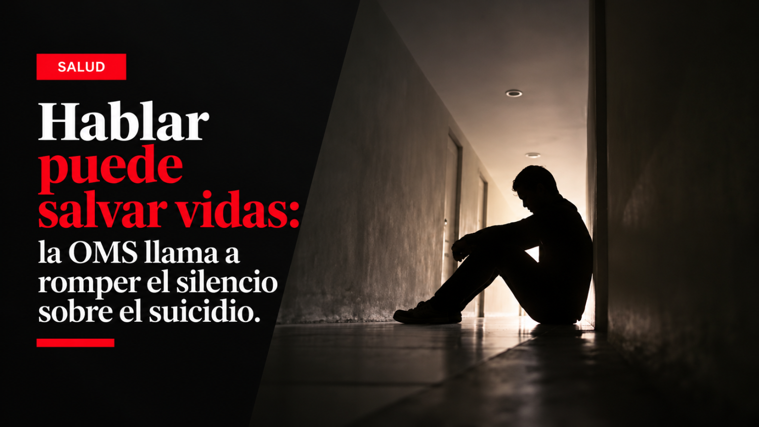 Hablar puede salvar vidas: la OMS llama a romper el silencio sobre el suicidio
