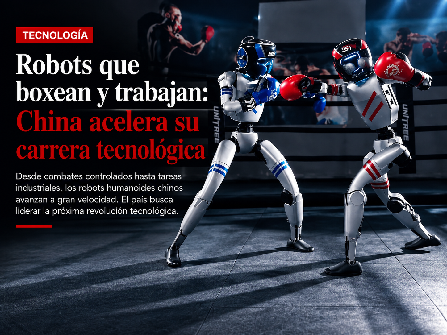 Robots que boxean y trabajan: China acelera su carrera tecnológica