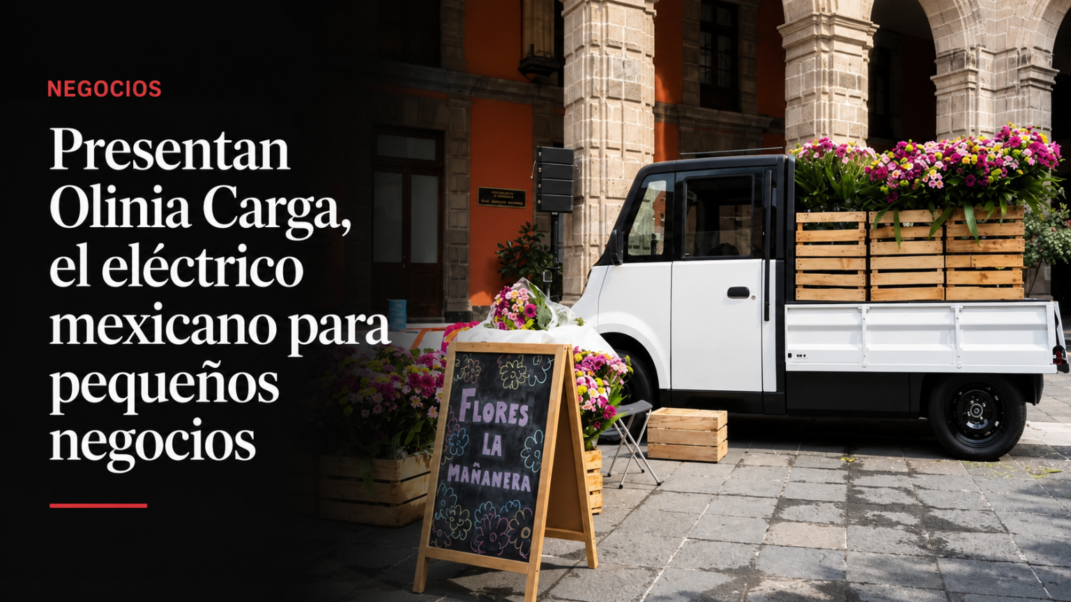 Presentan Olinia Carga, el eléctrico mexicano para pequeños negocios