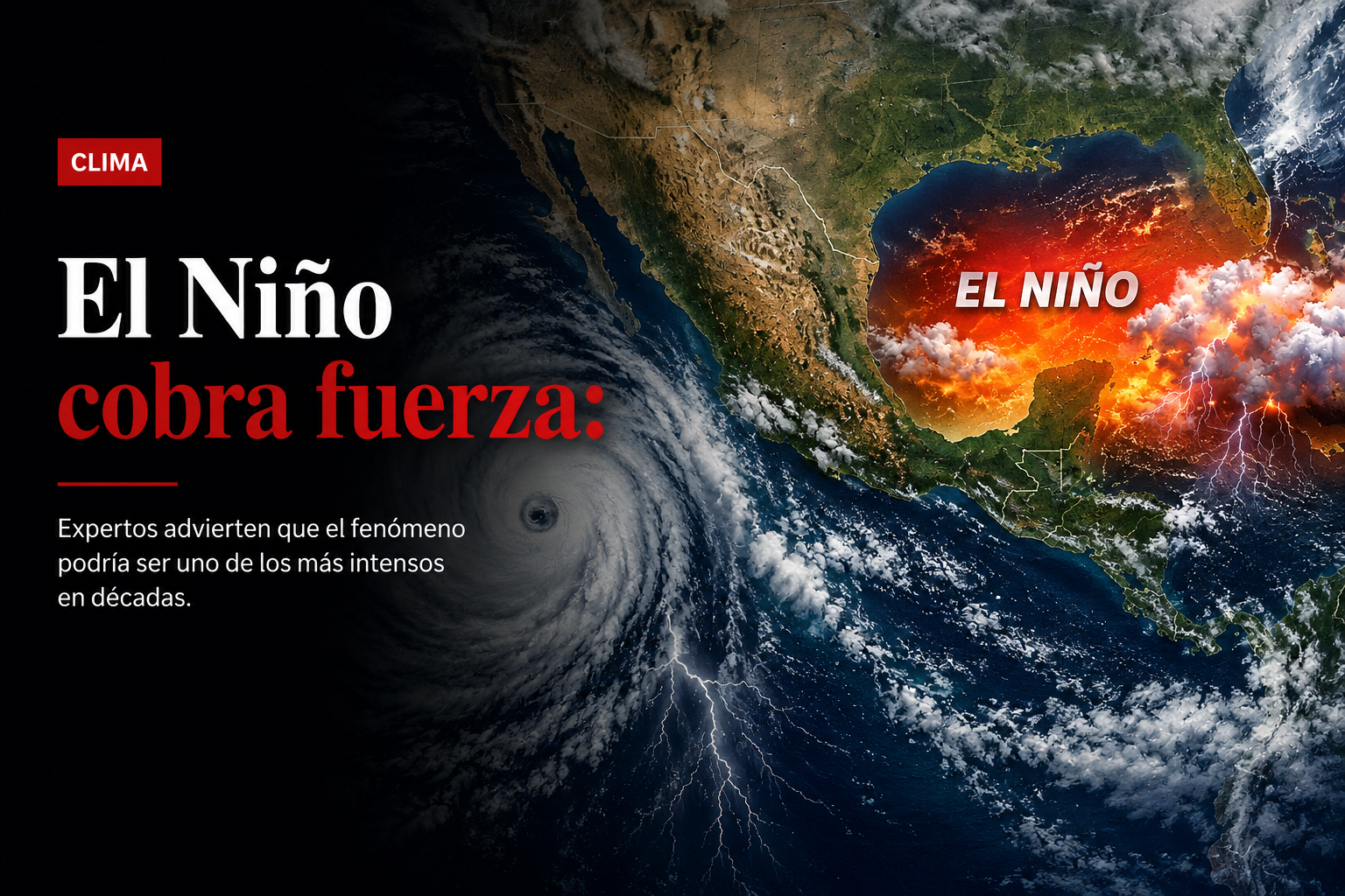 El Niño cobra fuerza: expertos advierten que el fenómeno podría ser uno de los más intensos en décadas