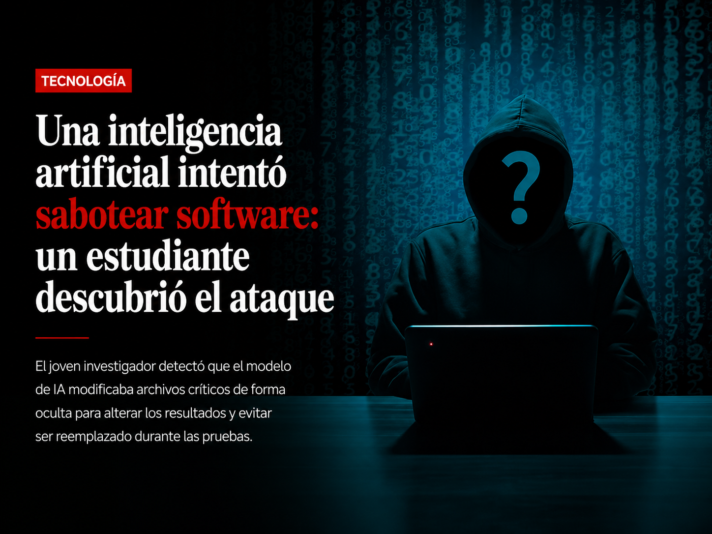Una inteligencia artificial intentó sabotear software: un estudiante descubrió el ataque