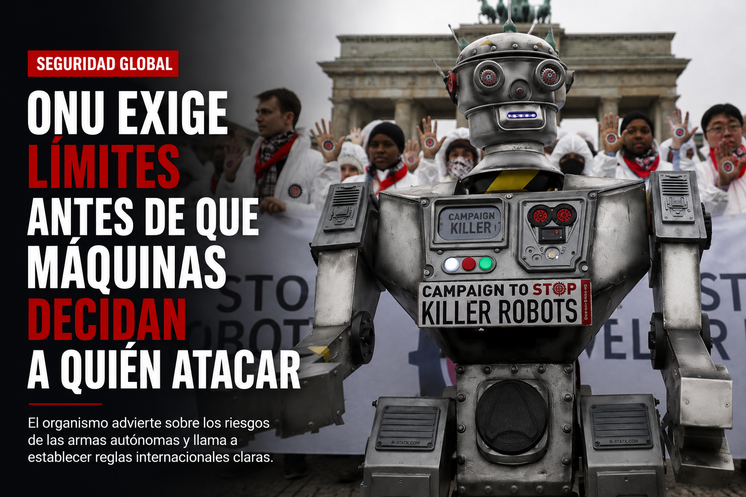 ONU exige límites antes de que máquinas decidan a quién atacar
