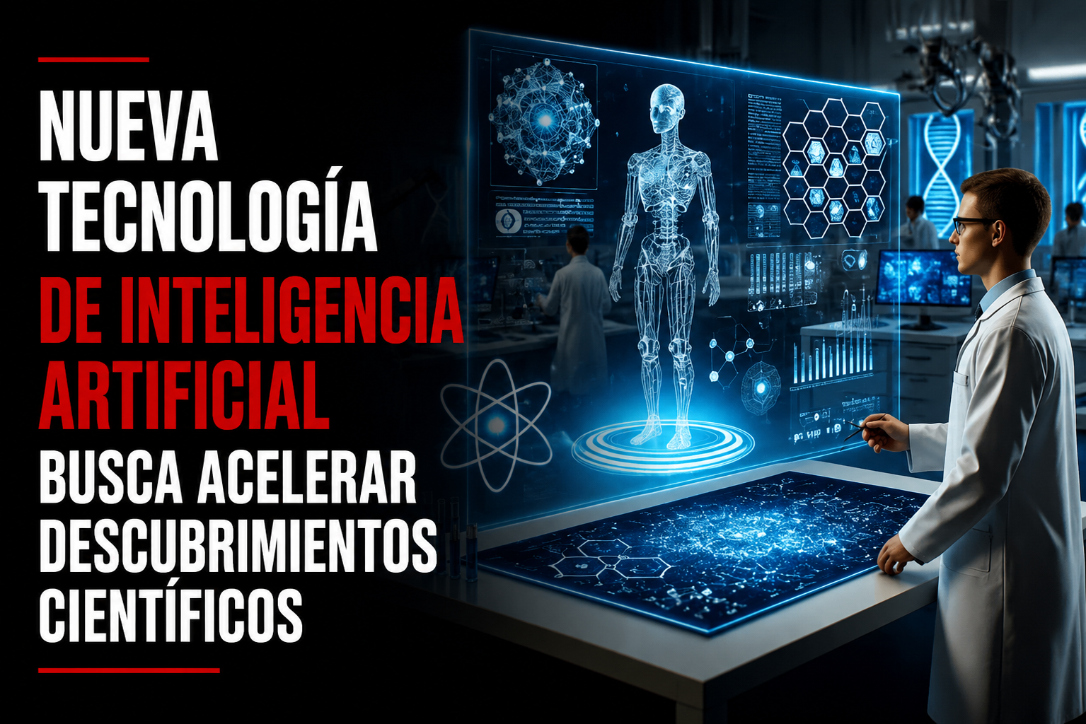 Nueva tecnología de inteligencia artificial busca acelerar descubrimientos científicos
