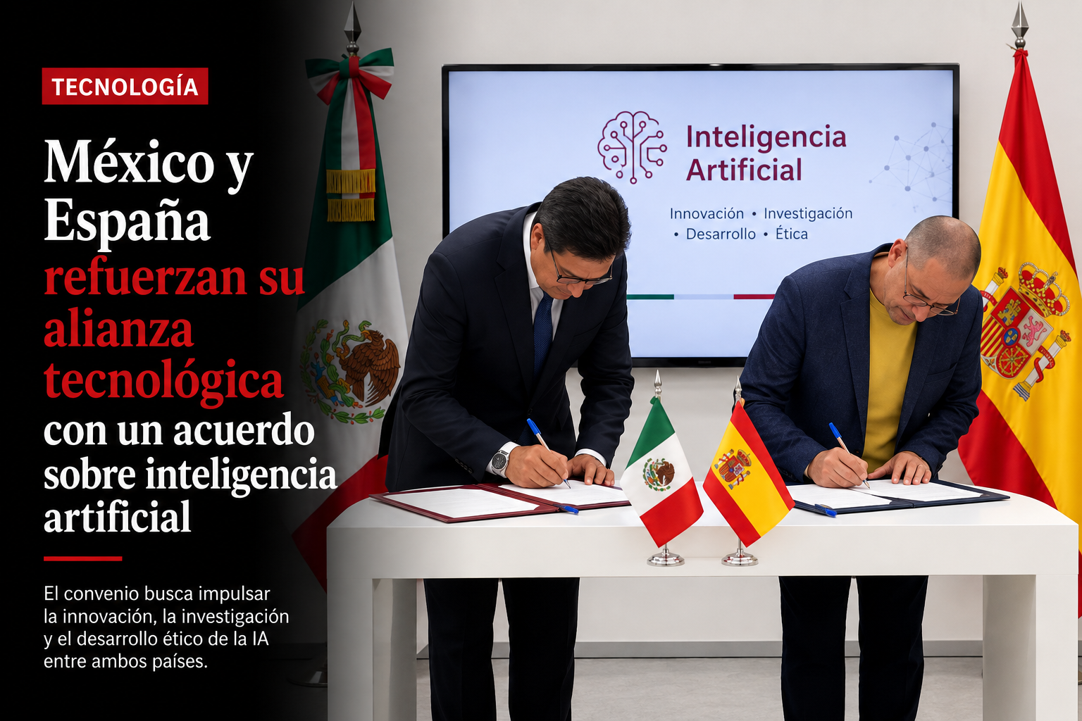 México y España refuerzan su alianza tecnológica con un acuerdo sobre inteligencia artificial
