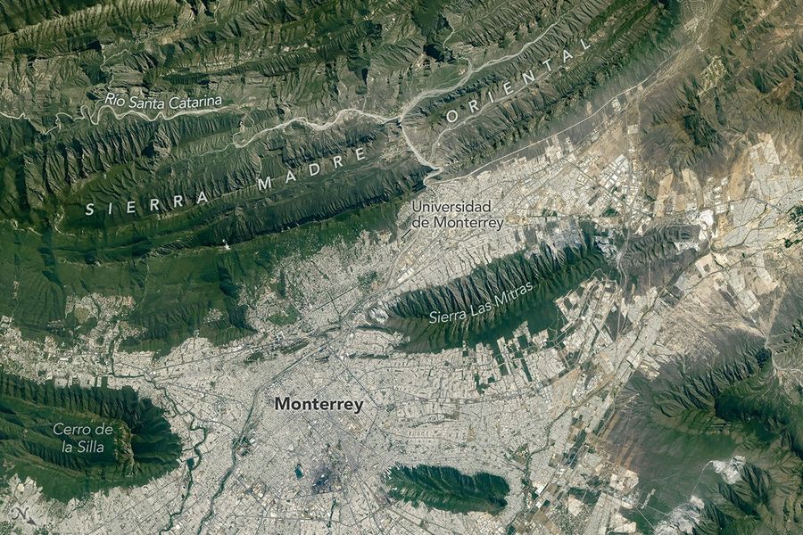 Monterrey desde el espacio: la NASA destaca la ciudad entre montañas